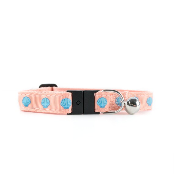Shell Peach Cat Collar | Quick Release Buckle