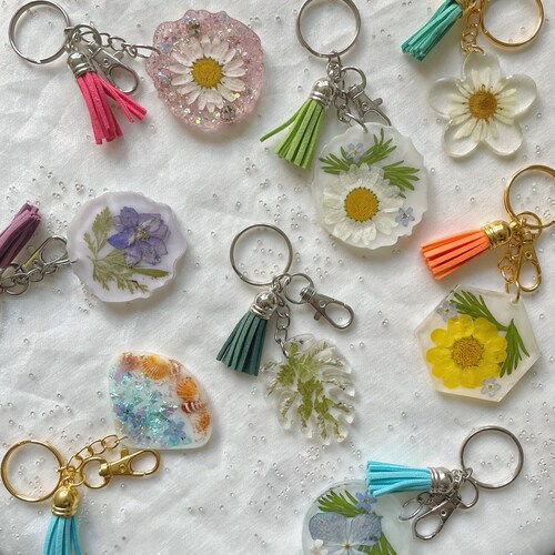 Handmade Resin Keychain Handmade Keychain Bag Hanging Car Etsy Canada