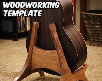 Soporte de guitarra para carpintería (plantilla de impresión 3D)