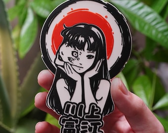 Chica de terror manga japonesa - Imán grande - Impresión 3D de alta calidad
