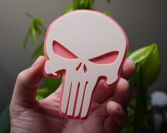 Imán de El Castigador con color personalizado - Impresión 3D grande de alta calidad
