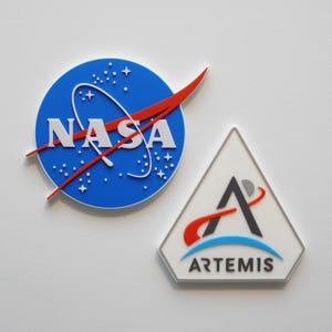 NASA & Artemis Program Logos - Large Magnets - High Quality 3D Print