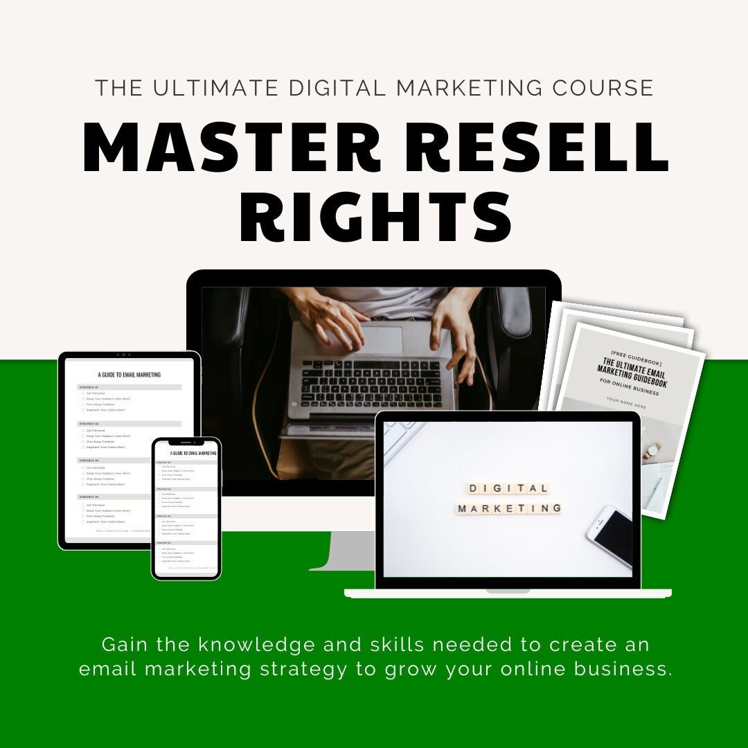 MASTER RESELL RIGHTS Digital Marketing Affiliate Marketing How to ...