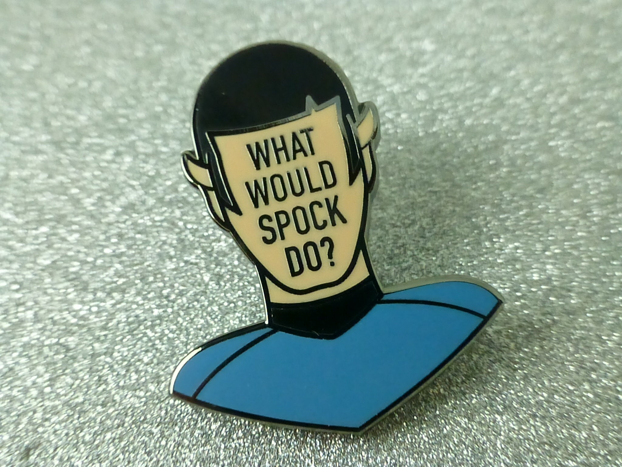 Star Trek inspired Spock Enamel Pin Hard Enamel Pin Badge | Etsy