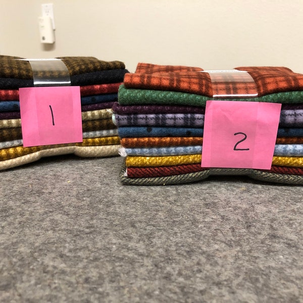 Maywood Woolies Flannel 10 Fat Quarter Bundle - Assortment - 2 bundles left - By Bonnie Sullivan for Maywood Studio