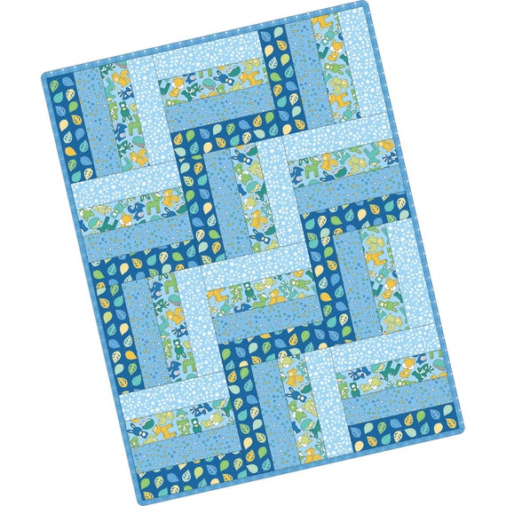 Babe in the Woods Flannel Too Rail Fence Pod Precut Quilt Kit by Maywood Studio POD-MAS03-BIW2