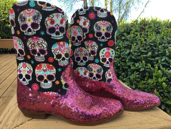frye skull boots