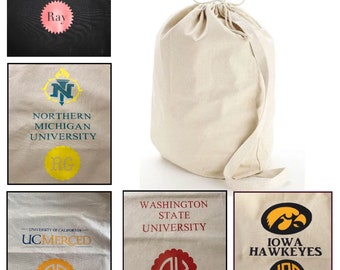 Graduation gift. Dorm laundry bag personalized is the perfect graduation gift for the college bound student. Monogrammed