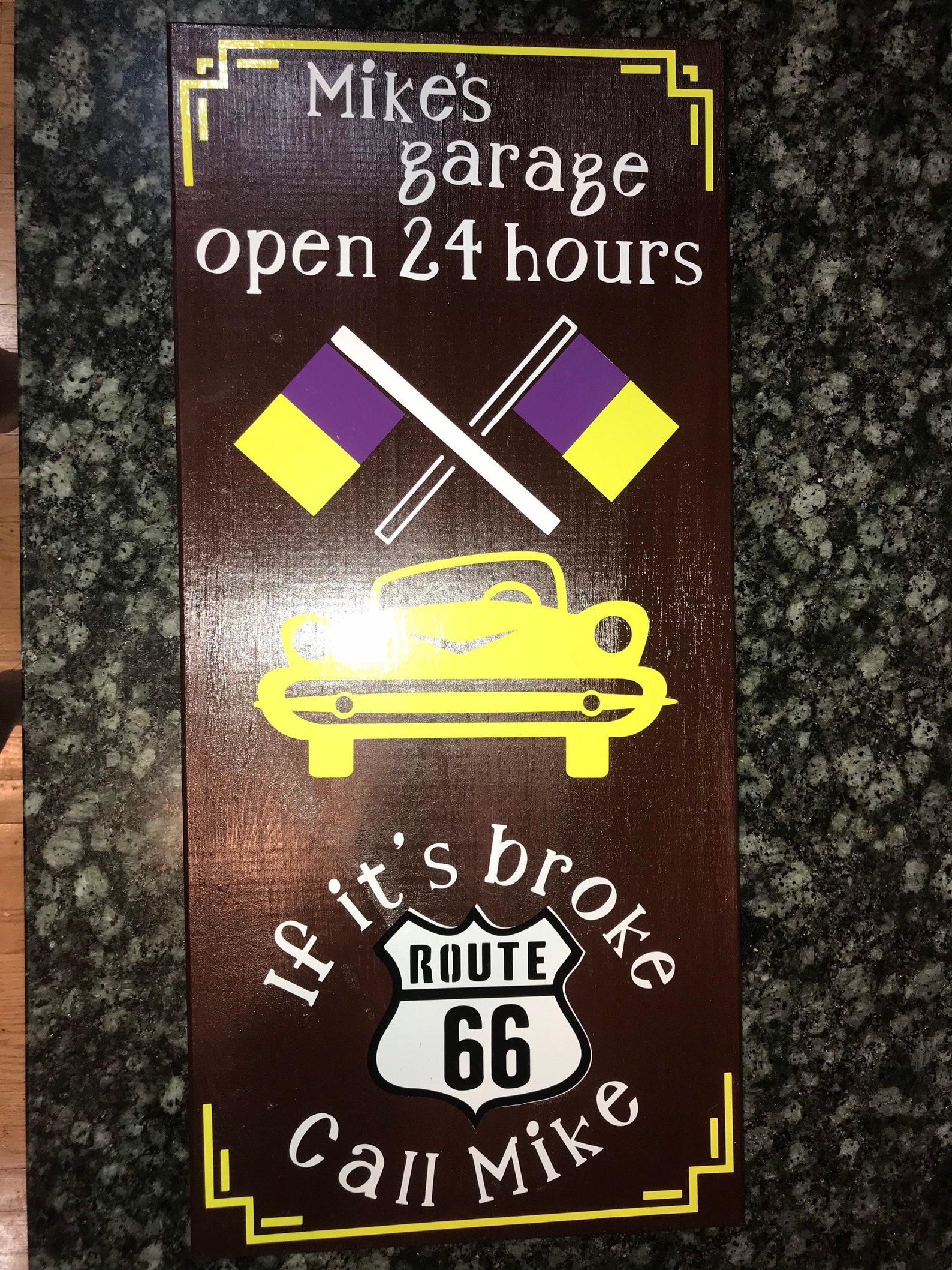 Garage sign for Dad for fathers day Perfect for that car | Etsy