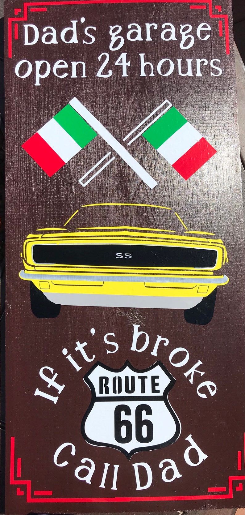 Garage sign for Dad for fathers day Perfect for that car | Etsy