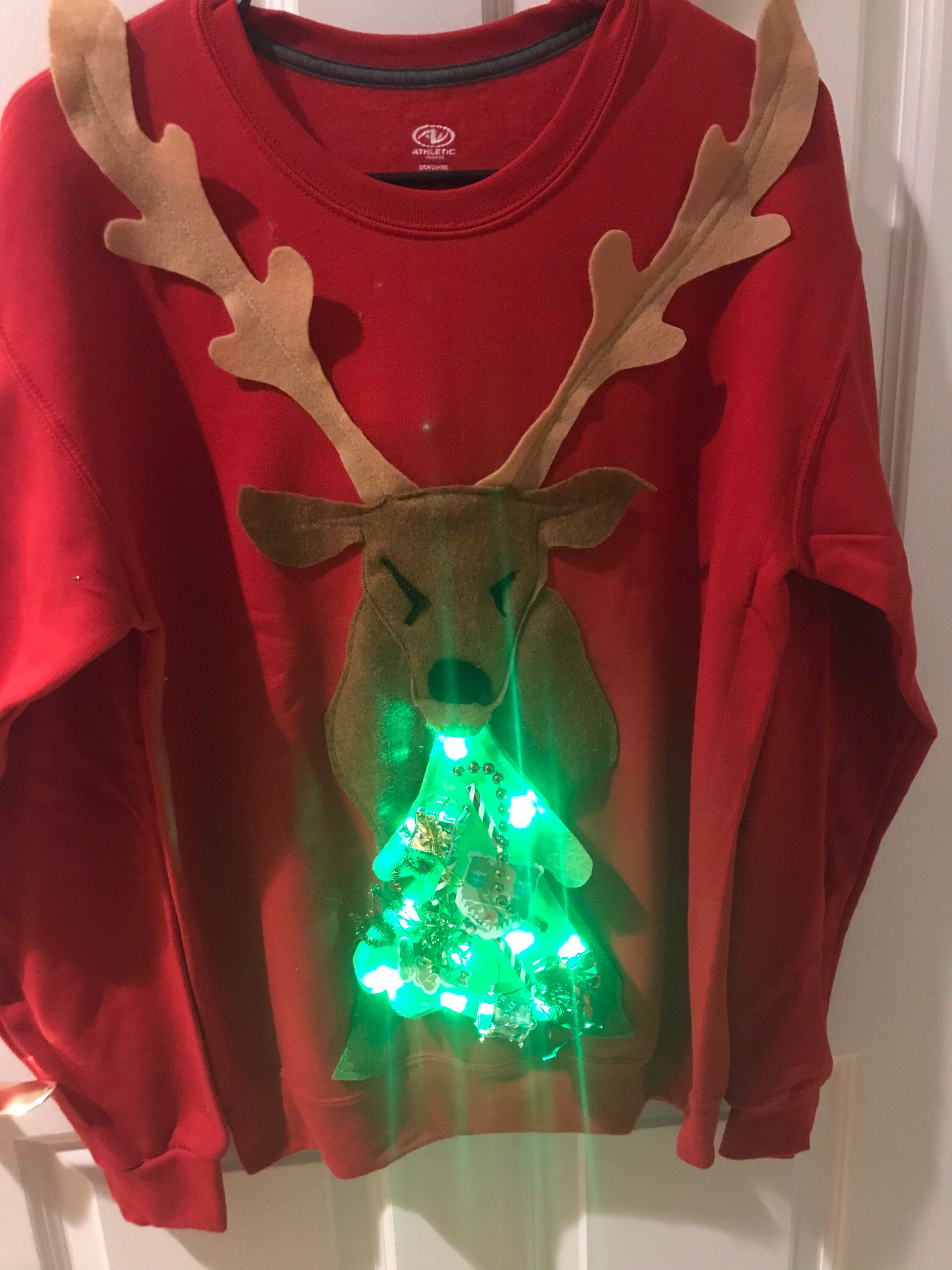 rudolph sweater that lights up