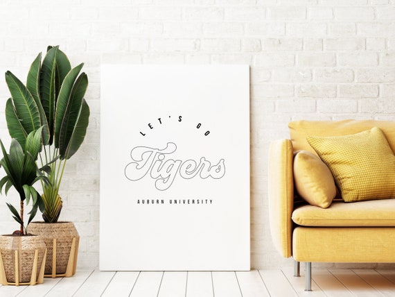 Tiger Printed Sports School Mascot Wall Decals