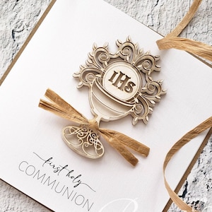 Faire-part première communion, faire-parts imprimés, 1ère communion, première communion pour garçon, première communion pour fille, 3D, Primera Comunion