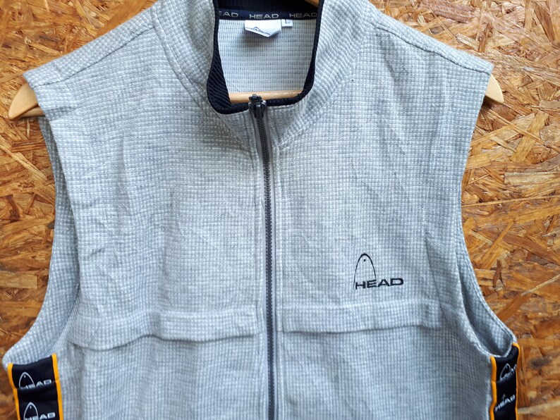 HEAD Sleeveless Sweatshirt Jacket Fishing Gear Sport Casual shirt Size L