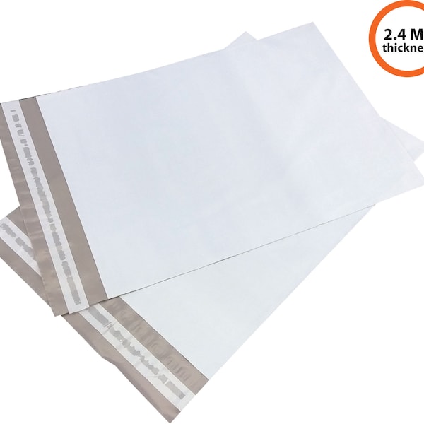 100 Poly Mailers 9" x 12" Self Sealing Shipping Envelope 2.4Mil