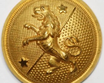 Vintage Swedish army Skaraborg regiment Officer Button by C.C. Sporrong