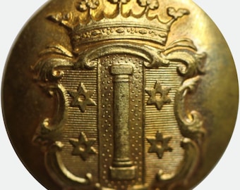 Antique Livery Button with the family coat of arms of Ridderstolpe