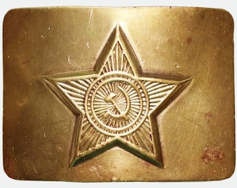 Fibbia per cintura militare dell'esercito dell'URSS d'epoca