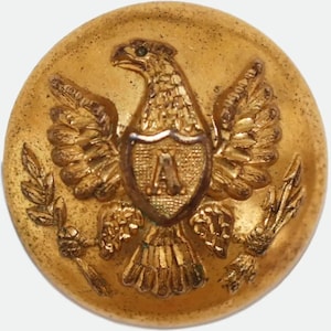 Vintage US Army Button BY us military D. Evans & Co. INC. N.Attleboro Mass.