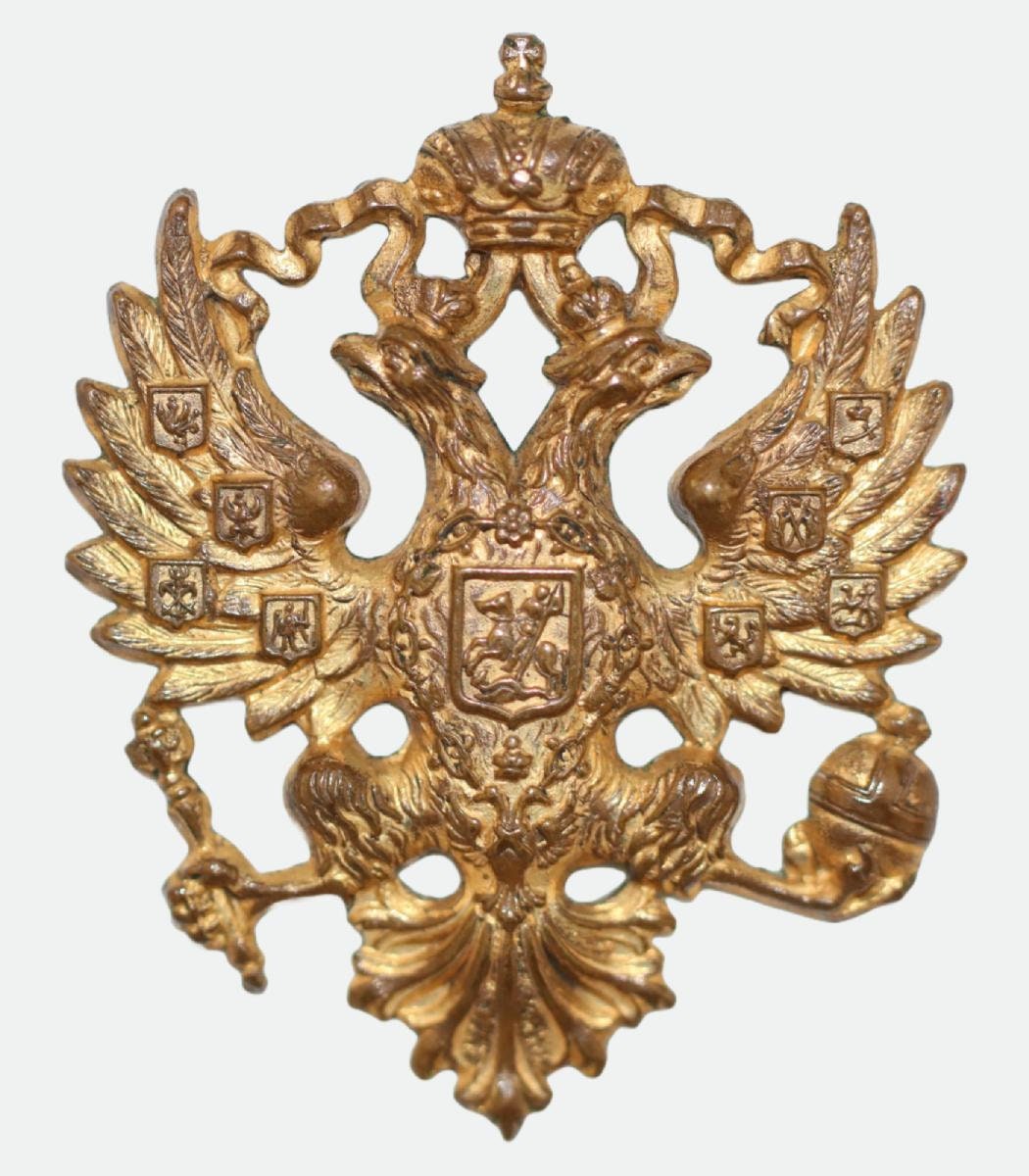 Antique Original Imperial Russian Double-headed Eagle Military