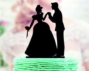 cinderella wedding cake topper