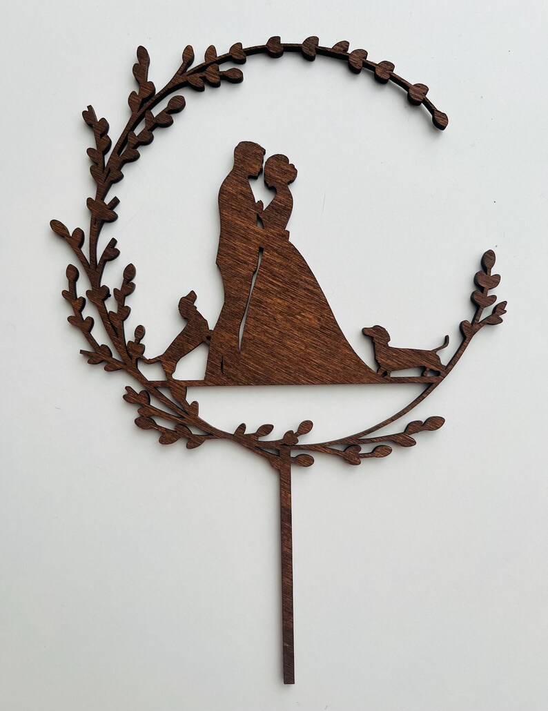 Family Wedding Cake Topper, Bride and Groom With Little Girl and Boy ...