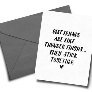 Beste Freunde sind wie Donnerschenkel Grußkarte | Druckbar | Sofort Download | Lustige Galentine's Day/BFF Karte | Humorvolle Grußkarte