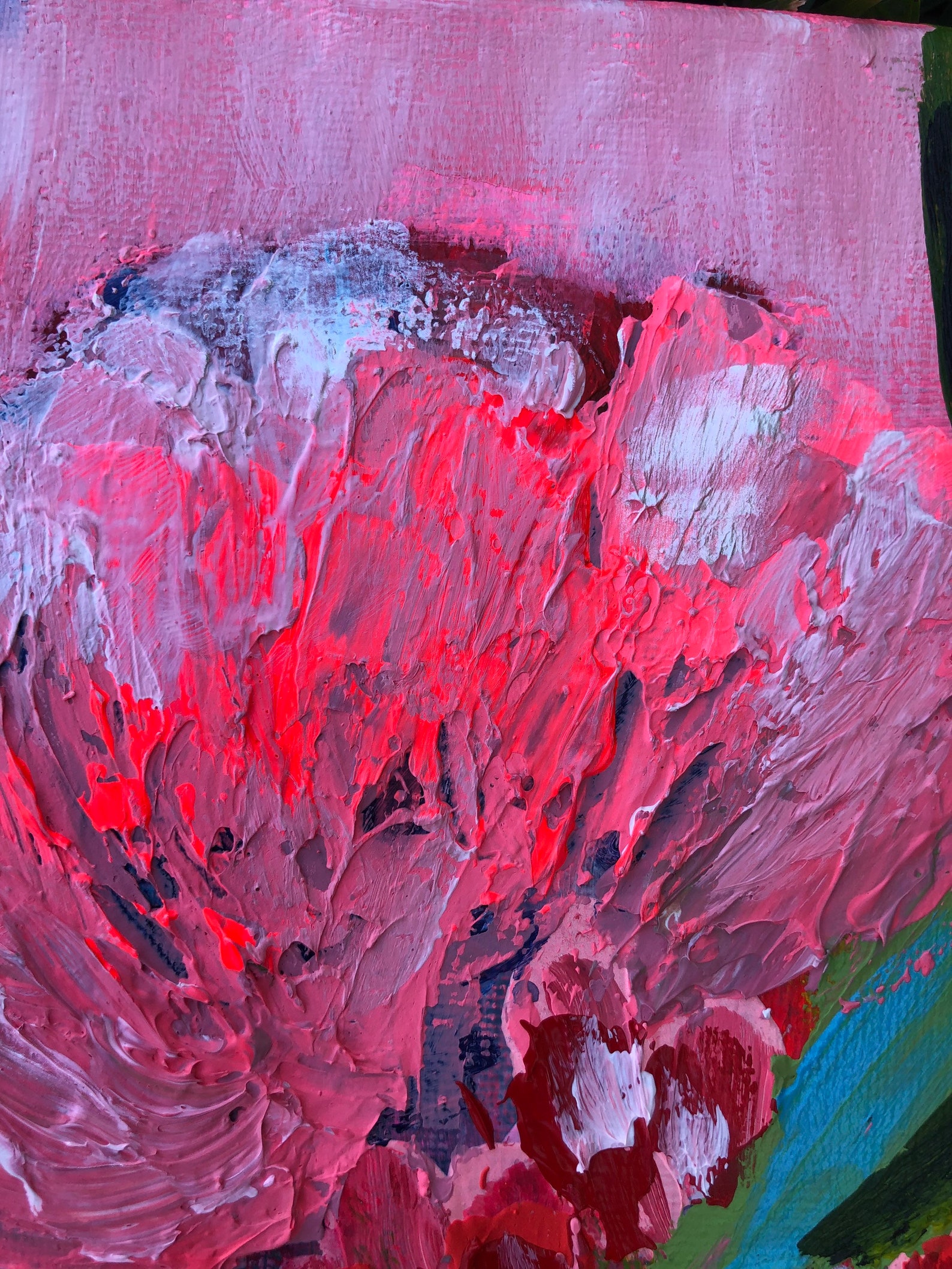 Impasto palette knife impressionist floral acrylic painting on Etsy