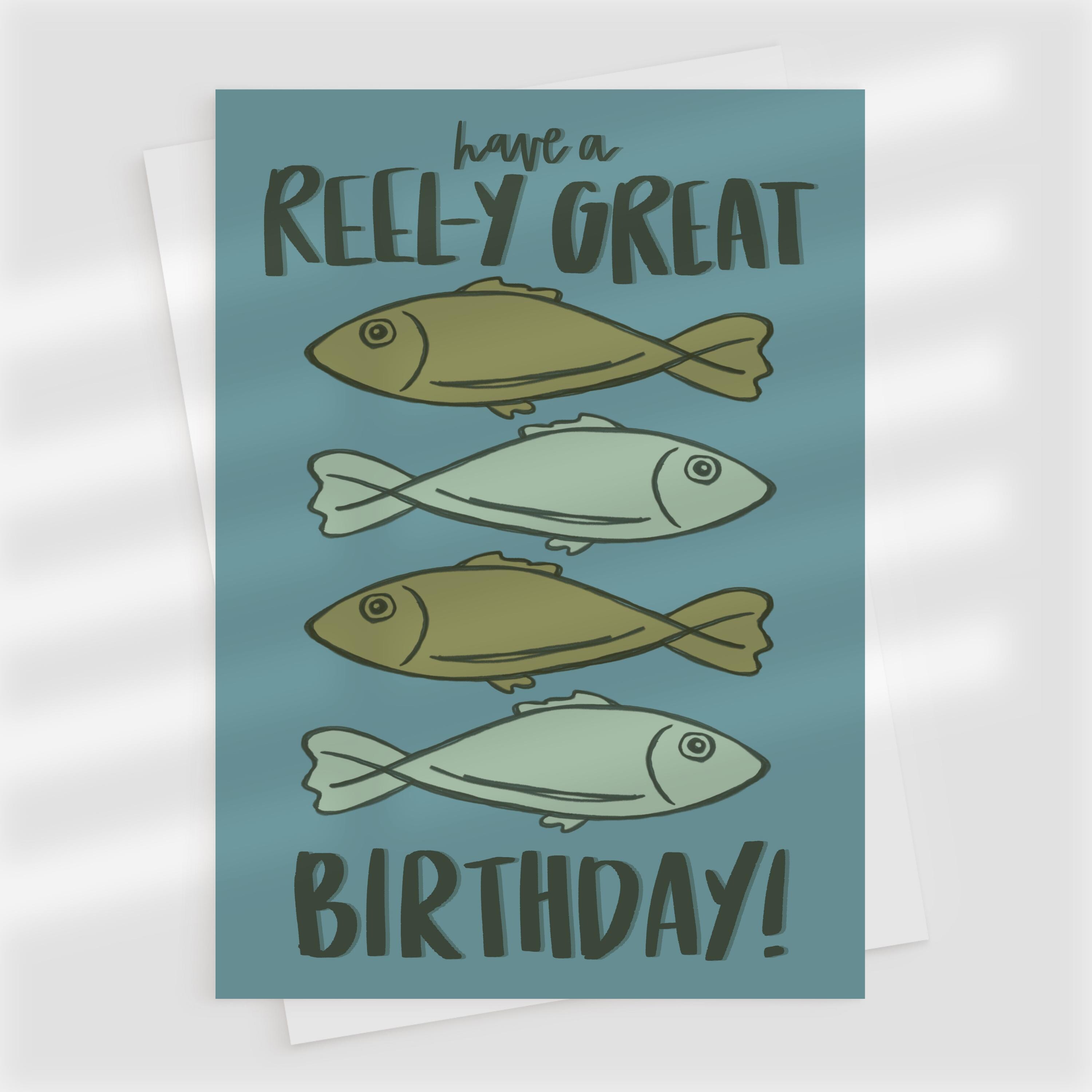 Have a Reel-y Great Birthday Card | Funny Fishing Birthday Card for Men ...