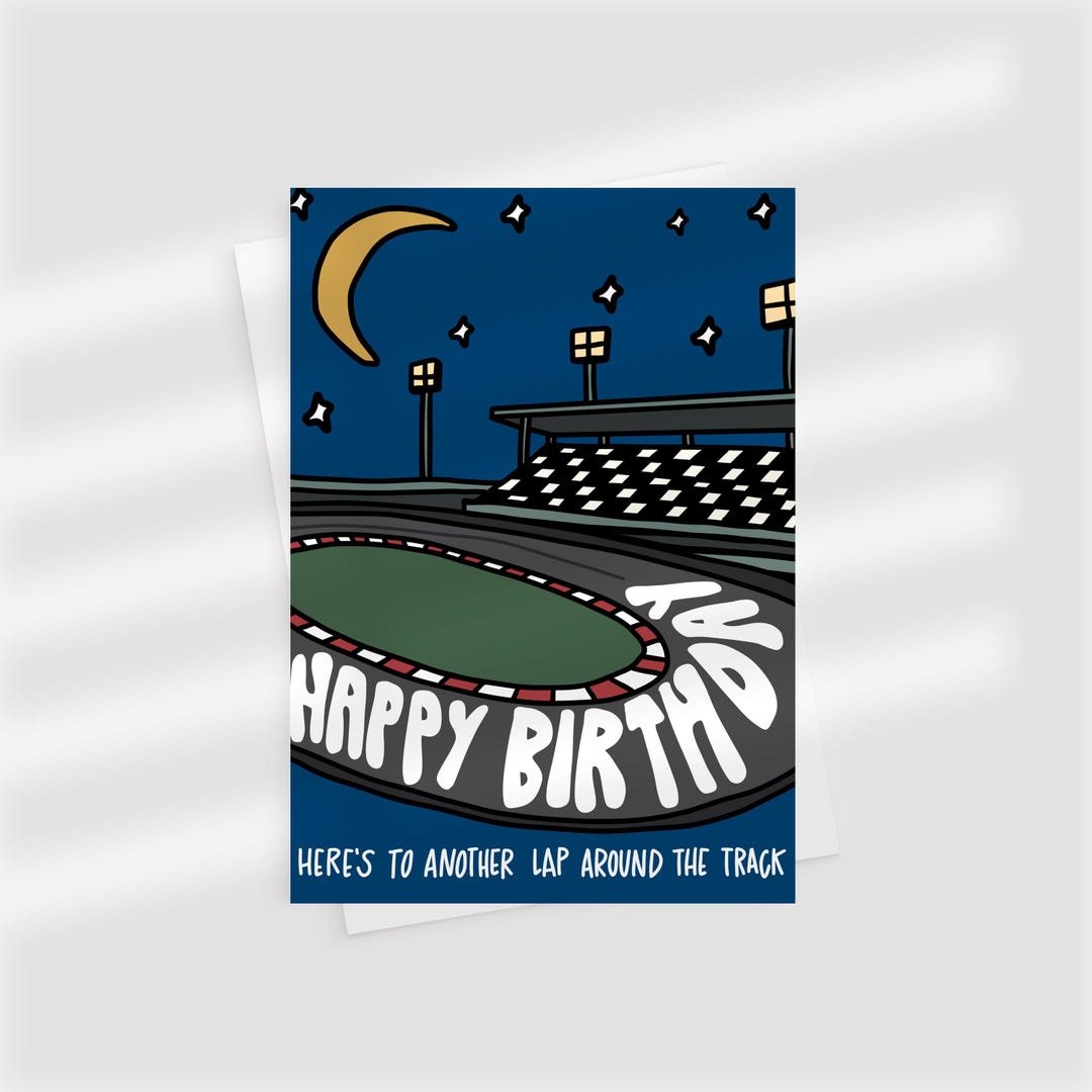 Street Racing Birthday Racing Birthday Card – Happy Birthday, Here’s to Another Lap Around the ...