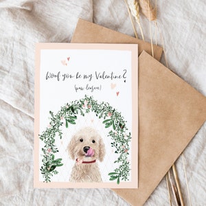 Cockapoo Carte de la Saint-Valentin / Carte de l’amitié / Carte de la Saint-Valentin / Carte des Galentines / Carte de la Saint-Valentin pour chien / Carte mignonne / Carte de la Saint-Valentin amusante