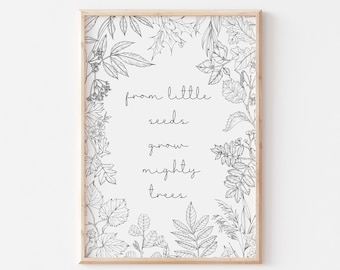 Woodland Nursery Print/Children Room Decor/Nursery Decor/Inspirational Print/Boy or Girl Print/Baby Gift/Kids Decor/Baby Room Decor