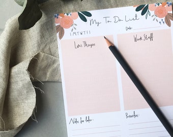 student planner ut Daily Planner Desk Pad/To Do List/Life and Work Planner/Life Balance/Office Organiser/Student Planner/Office Notepad/Student Planner