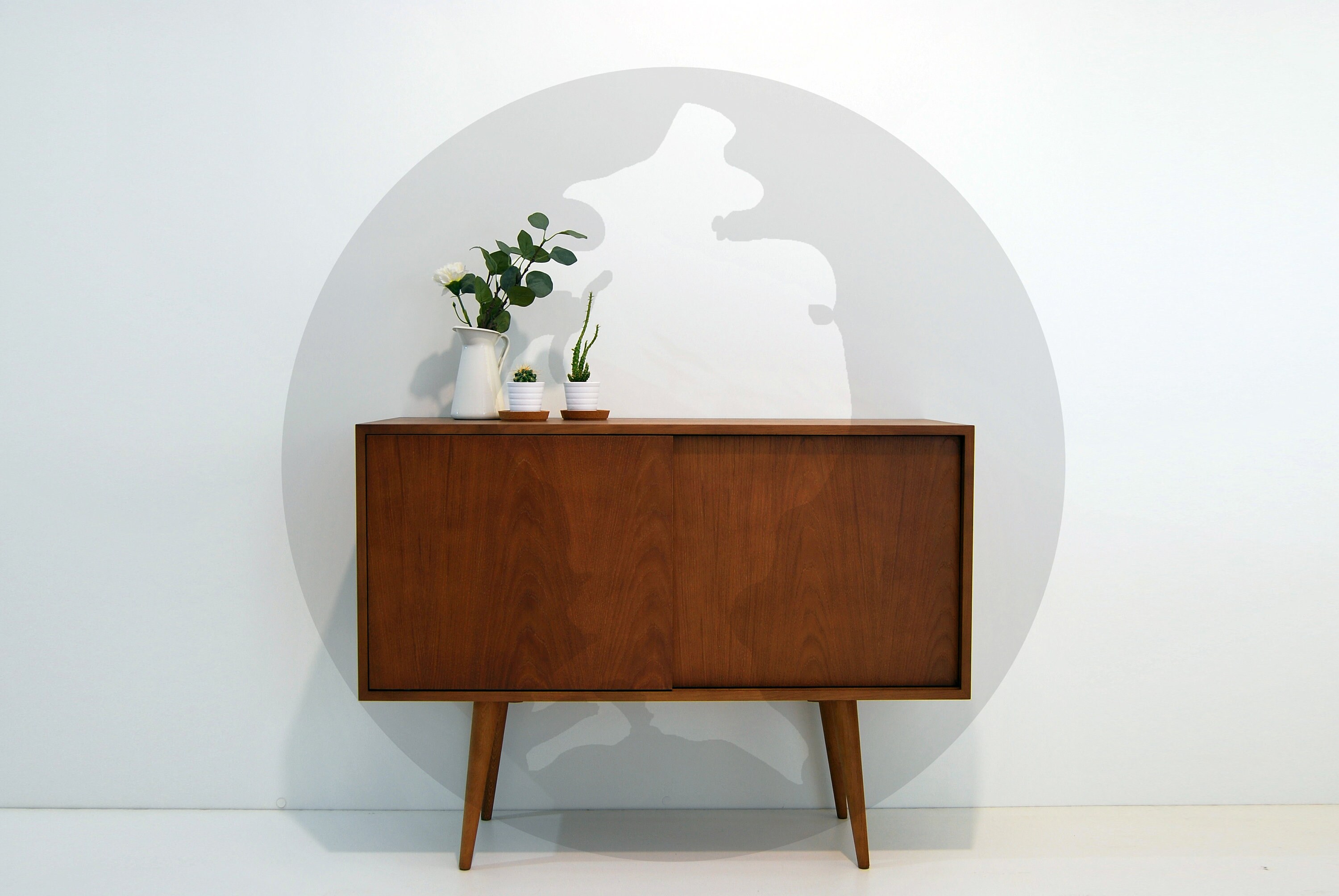 Mid Century moderne Sideboard VinylSchallplatte Lagerung Etsy