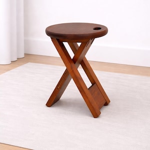 Folding Stool / Bench / Seat / Bedside table / Side Table / Solid Wood / Easy to pack