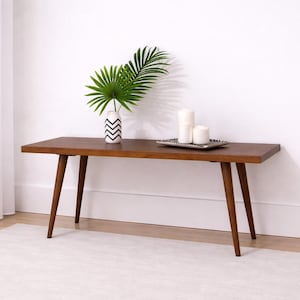 Center Table in Solid Wood, Side Table, Coffee Table, Mid-century Style, living room table, retro, vintage