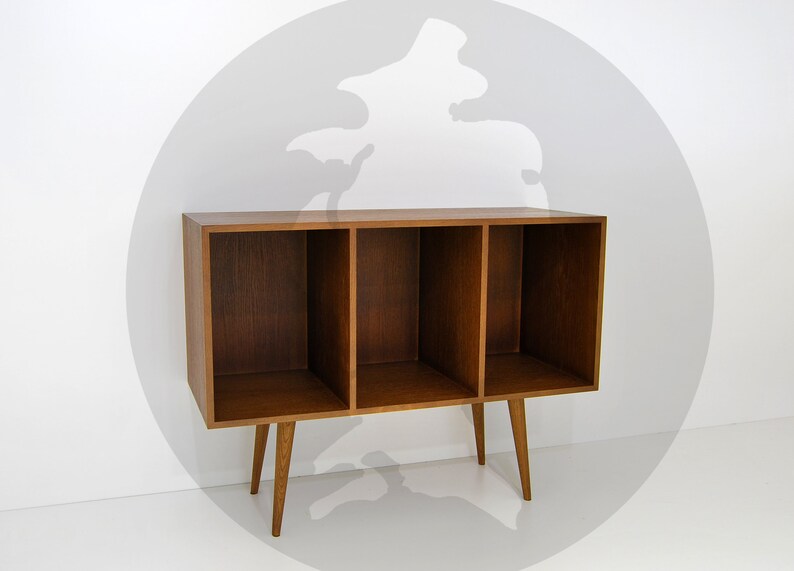 Vinyl Record Storage Mid Century Modern Sideboard Media Etsy UK