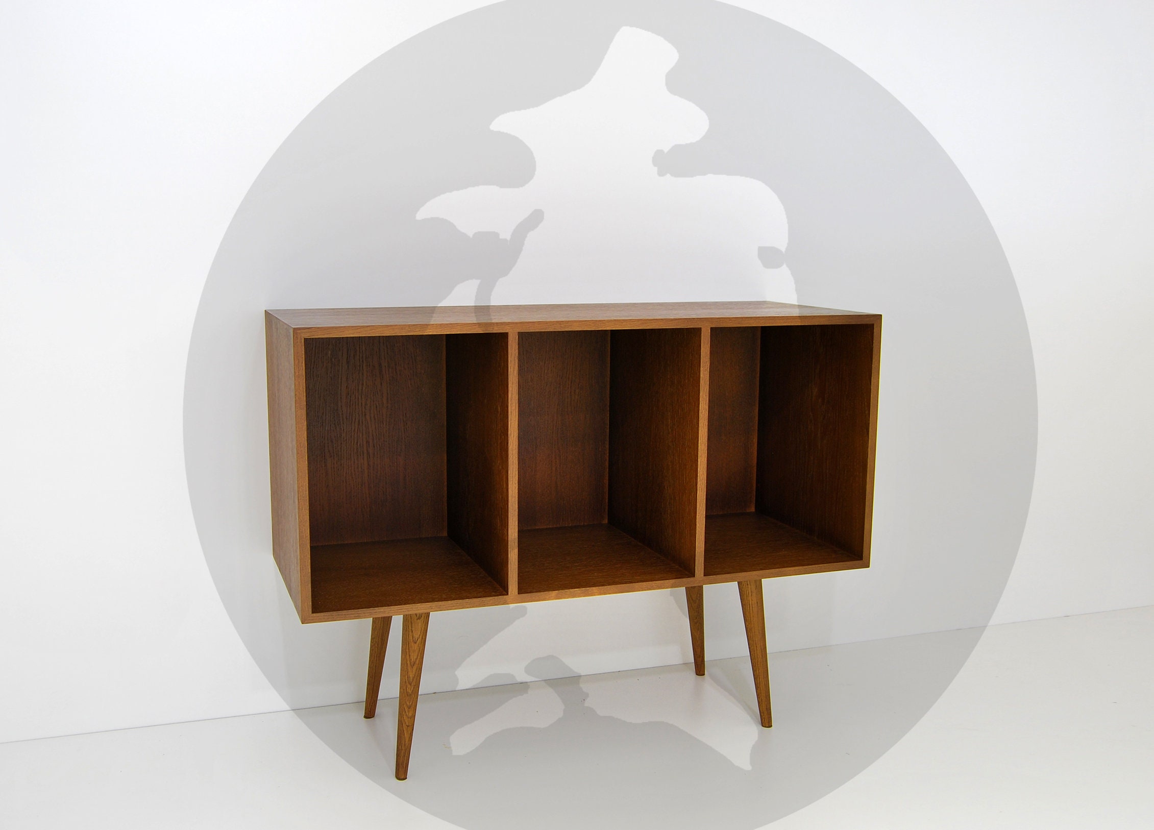 Vinyl Record Storage Mid Century Modern Sideboard Media Etsy UK