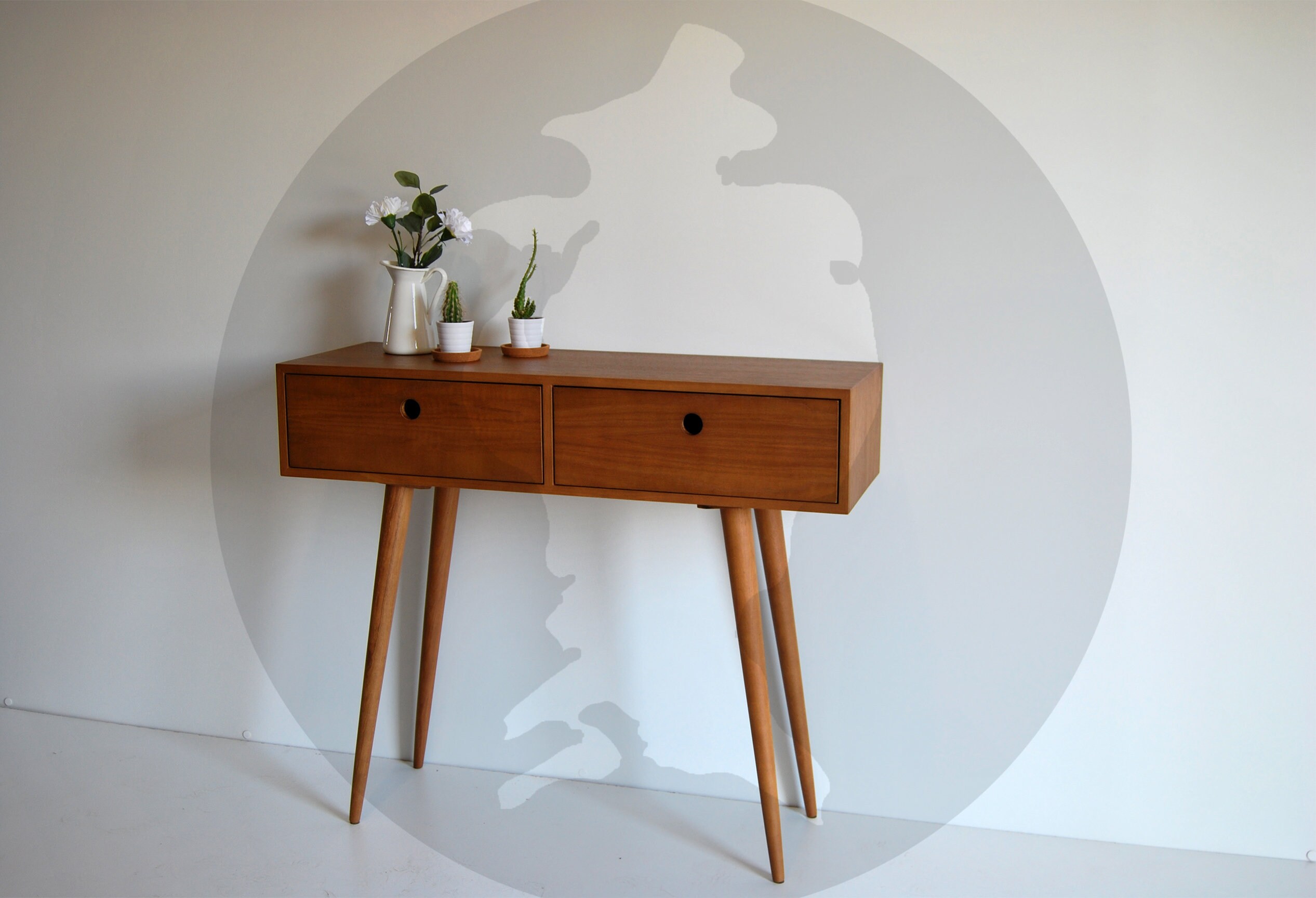 Moderrn Mid Century Schminktisch Konsole Sideboard mit 2 | Etsy