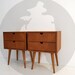 Pair of Nightstand / Bedside tabe / Side table with two drawers / Dresser / Room Furniture / Scandinavian / Mid century modern / Retro 