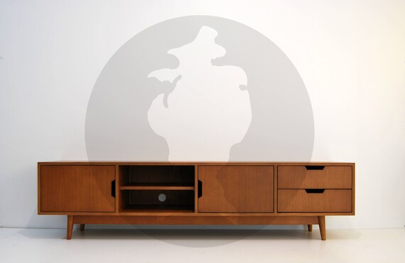 Mid Century Media Console Tv Stand Unit Low Sideboard Uk Mid Century Media Console Tv Stand, Mid Century Tv Cabinet Uk