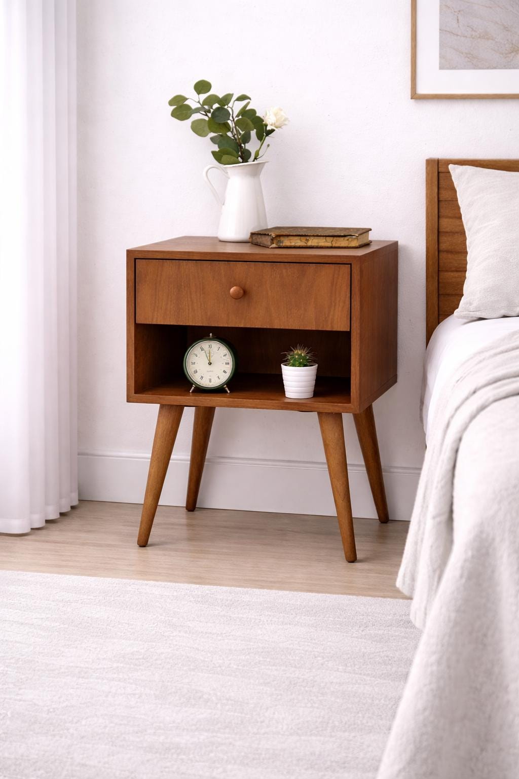 Pair of Nightstand, Night Stand, Bedside Table, Bed Side Table