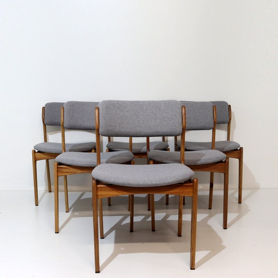 ダイニングチェア Erik Buch Model 49 Chair Erik Buch（エリック・バック） ダイニングチェア Model49 グレー布