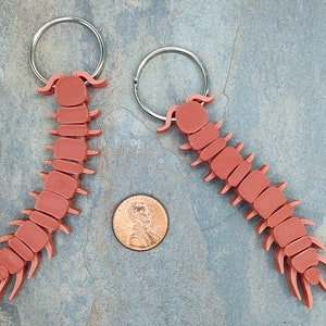 3d Printed Centipede Keyring