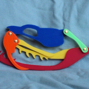3d Printed Viper Cranial Kinesis Model