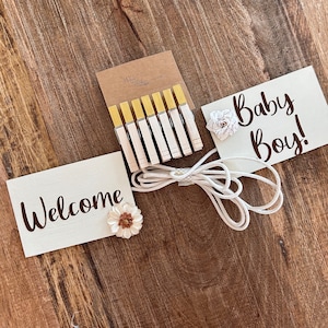 baby boy personalized shower onesie clothesline display, baby clothes display for a baby shower, baby shower decoration,