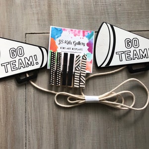 Cheering art display, child&#39;s art display hanger, art work display, photo display, kids wall art, clothespins