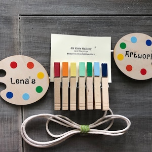 Personalisierte Farbpalette Kinder Kinder Kunst Arbeit Display, Kinder Kunst Display, Kunstwerk Display, Foto Display, Kinder Wandkunst,