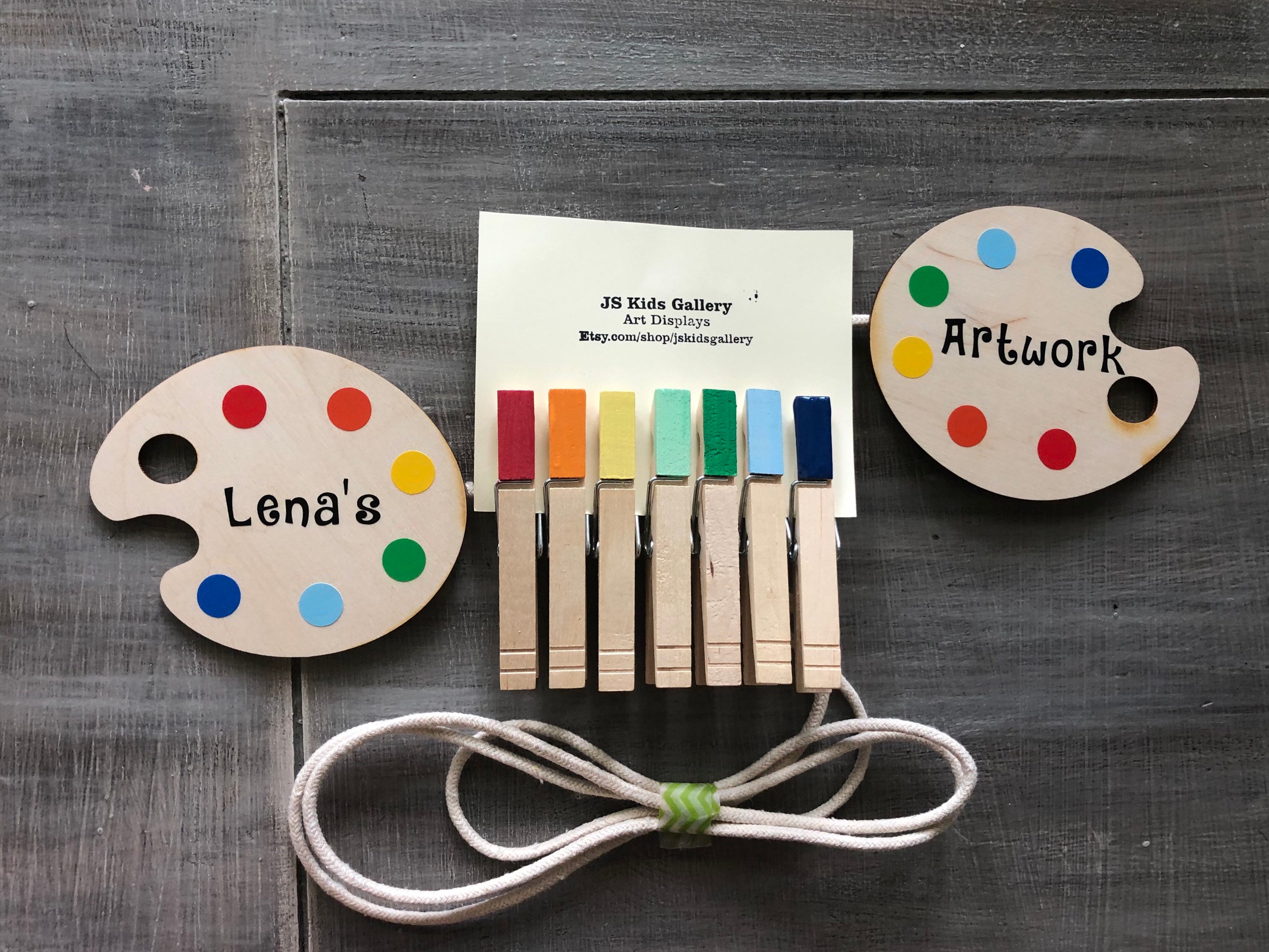 Personalized Paint Palette Kids Childrens Art Work Display Etsy