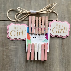 Onesie display,Baby shower girls clothesline display, baby girl onesie display for a baby shower, baby shower decoration, boy decoration